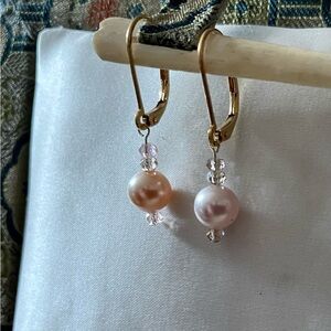Petite Blush Pearl Earrings